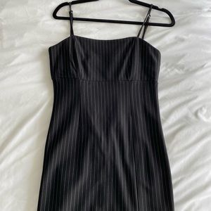 Pinstripe Mini Dress